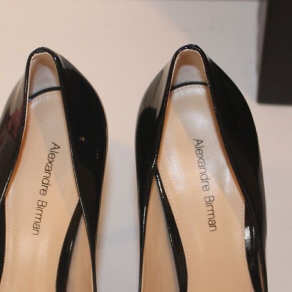 NEW Alexandre Birman Black Scarpin Meia Pata Eclipse Platform Shoes - Picture 7 of 9